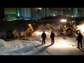 Подъем утонувшего трактора JCB в Новосибирске