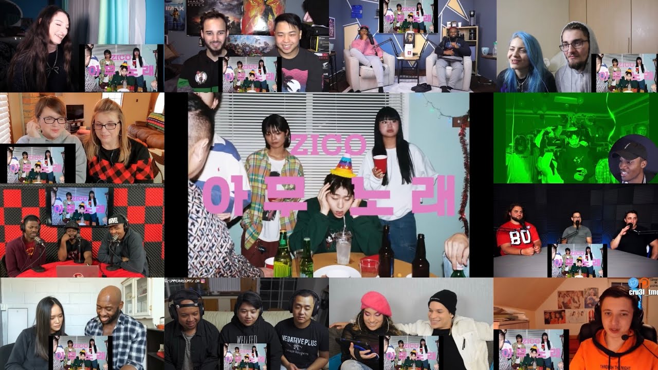 ZICO(지코) _ Any song(아무노래) MV Reaction Mashup [해외 반응 모음] - YouTube