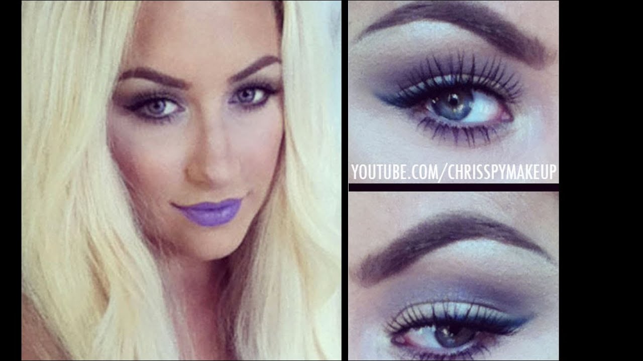 Purple Lipstick Soft Eye Look Tutorial YouTube