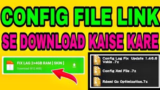 How to download config file in free fire | config file download Process kaise karen | Config file