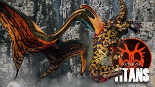 NEW HATZEGOPTERYX throws Spino from 50 meters! 🍃☠️ - Path of Titans