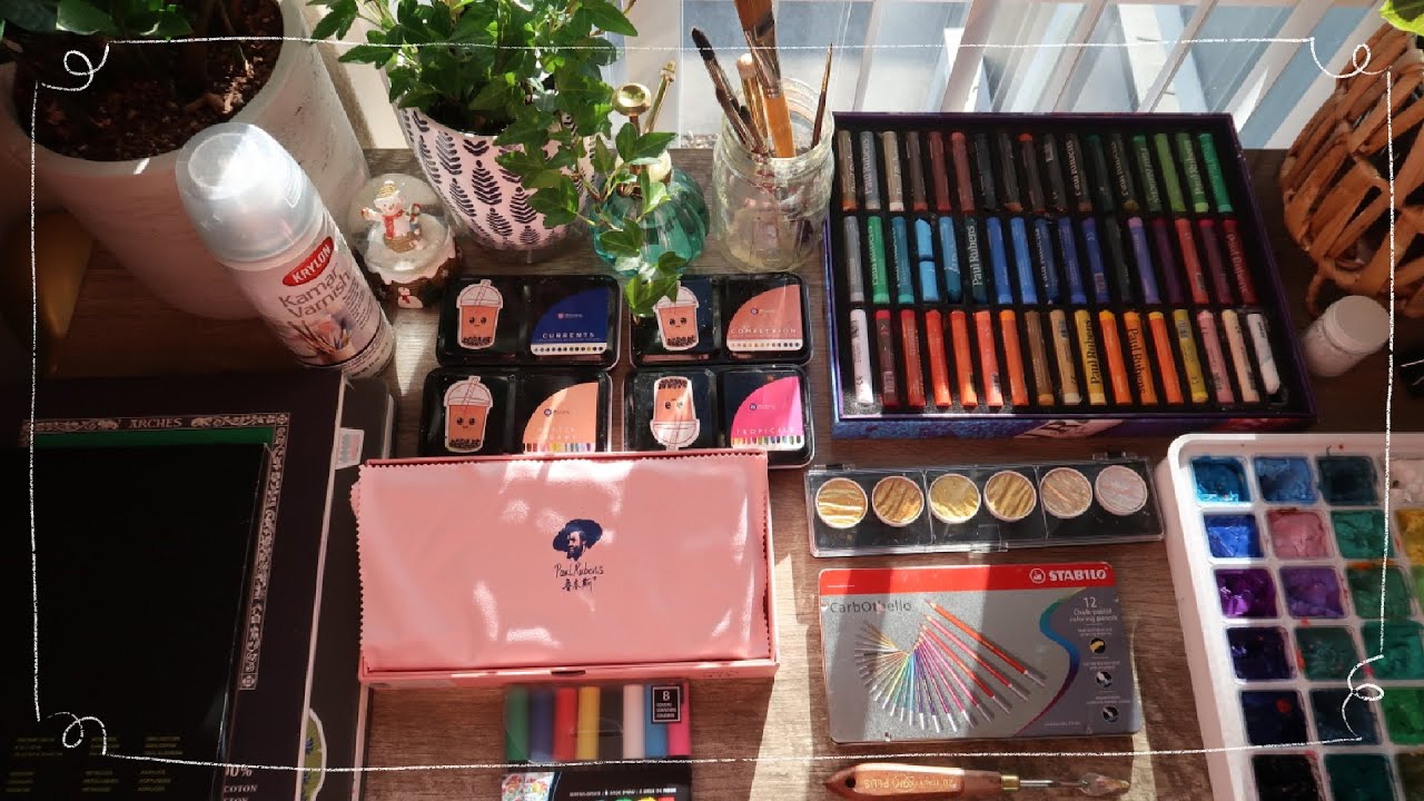 My Favorite Art Supplies 2022 🎨 various media, papers and tools รีวิวอุปกรณ์ศิลปะสุดโปรด