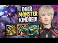 Oner is a monster with kindred  t1 oner plays kindred jungle vs reksai  season 2024