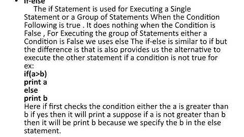 Branching Statements in C