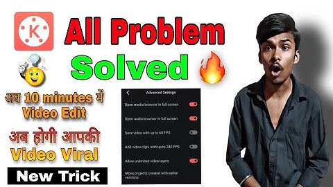 Kinemaster All Problem🔥Solved ।। Kinemaster Slow 😓 Exporting ।। Codec Initialization Failed 2022