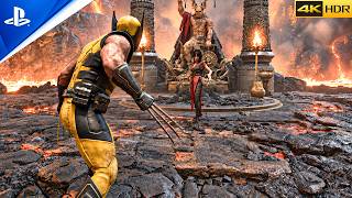 MARVEL'S WOLVERINE | Wolverine Vs Lady Deathstrike Full Boss Fight [4K 60FPS HDR] screenshot 4