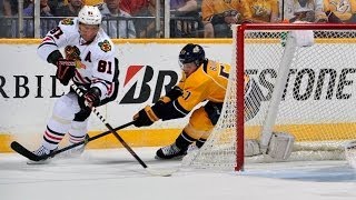 Marian Hossa Goes Coast-To-Coast For Wraparound Goal