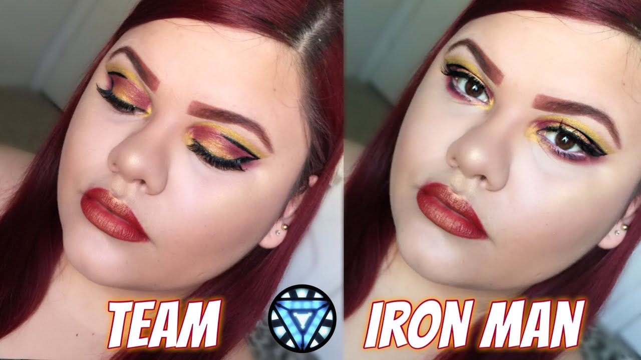 Iron Man Inspired Makeup | Collab Video W/ Diahnet