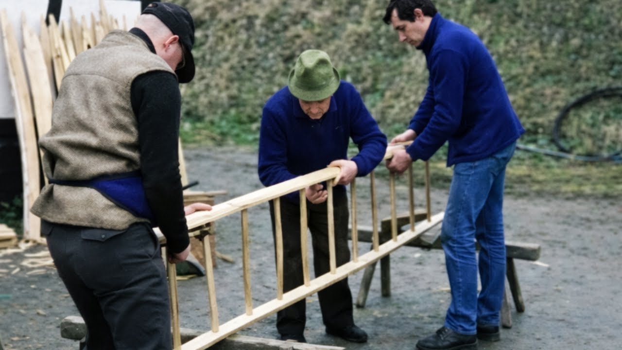 Traditional Woodworking Making a Fruit Ladder on a Shaving Horse (1982)