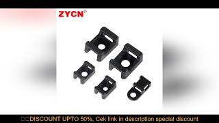 100Pcs Cable Tie Saddle Type Plastic Mount Base Wire Holder Fixing Seat USB Charging Data Line Winde