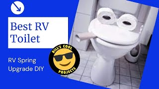 RV Upgrade NEW Toilet  Dometic 320 rv toilet replacement travel trailer toilet motor home