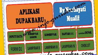 Aplikasi DUPAK Terbaru Format Excel.Xls