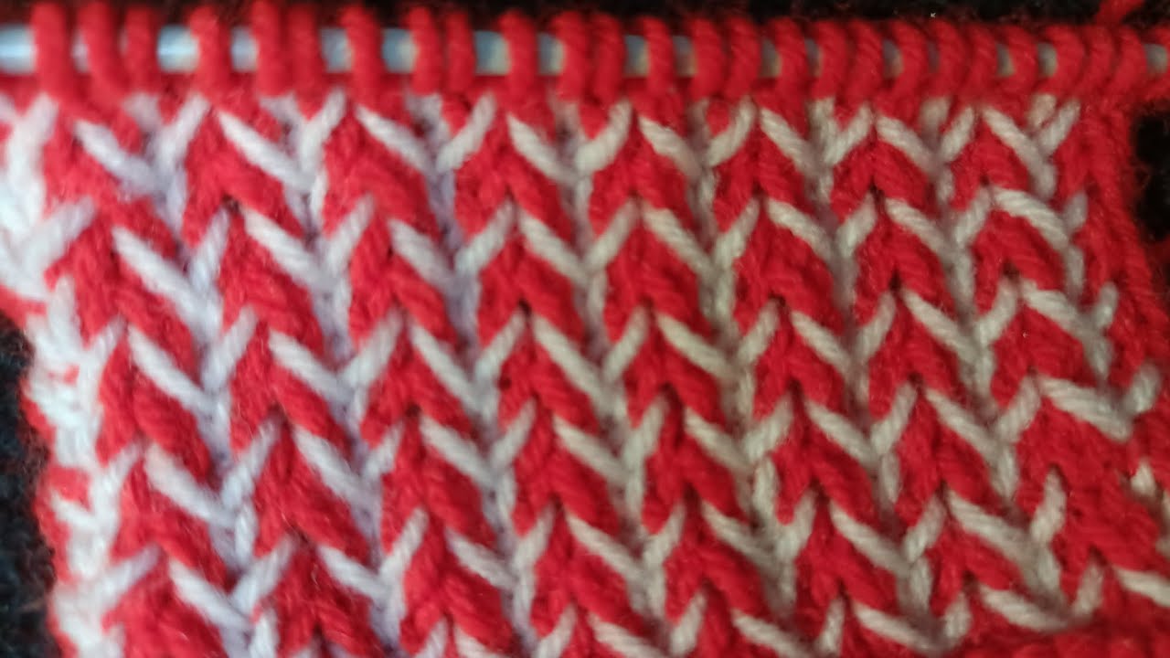 Two colour sweater design for baby swetear design knitbyNirmal 183