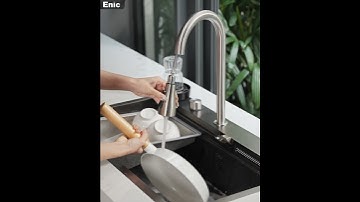 Nâng cấp căn bếp hiện đại với bồn rửa chén phím âm Enic K2, ngoại hình ấn tượng mà đầy đủ tiện ích