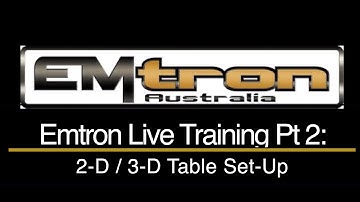 Emtron SFWD Acura Integra Live Training Part 2: 2-D / 3-D Table Set-Up | Evans Performance Academy