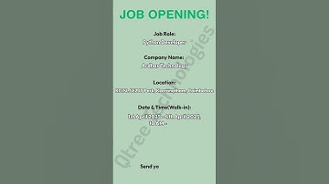 🔥 Hiring Alert! Python Developers Wanted | Walk-In Interview | Ardhas Technology 🚀💻