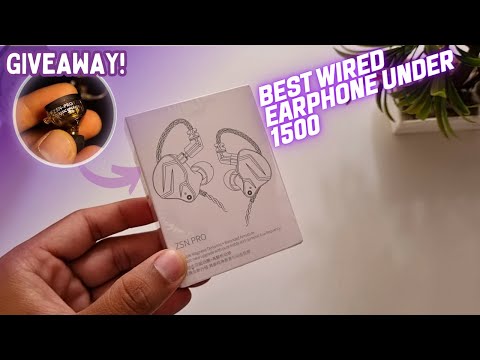 Yinyoo KZ ZSN PRO Transparent Earphone Unboxing & Review | Best Wired Earphone Under 2000 | Giveaway