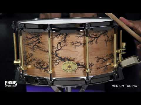 Noble & Cooley 14x7 Solid Shell Classic Maple Fractal Snare Drum - Natural Oil (FGSSM147FRBRFB)