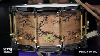 Noble & Cooley 14x7 Solid Shell Classic Maple Fractal Snare Drum - Natural Oil (FGSSM147FRBRFB)