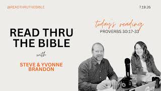 July 19, 2026 - Proverbs 30:17-33