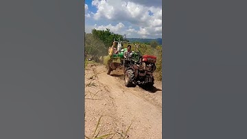 Xe công nông vô lăng 1 cầu chở lúa lên dốc cực đỉnh #congnong #xecongnong #share #đăngkíkênh