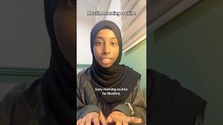 Muslim morning routine.