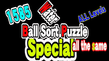 Ball Sort Puzzle Special Level after Level 1585 / Lock Ball and Key Ball and Question Mark Ball
