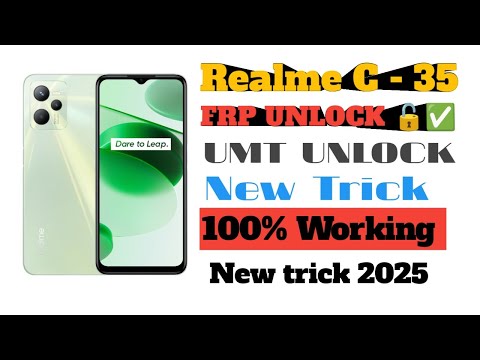 Realme C35(Rmx 3511)pin pattern unlock UMT unlock one Click   Android/12/13/  New security 2025