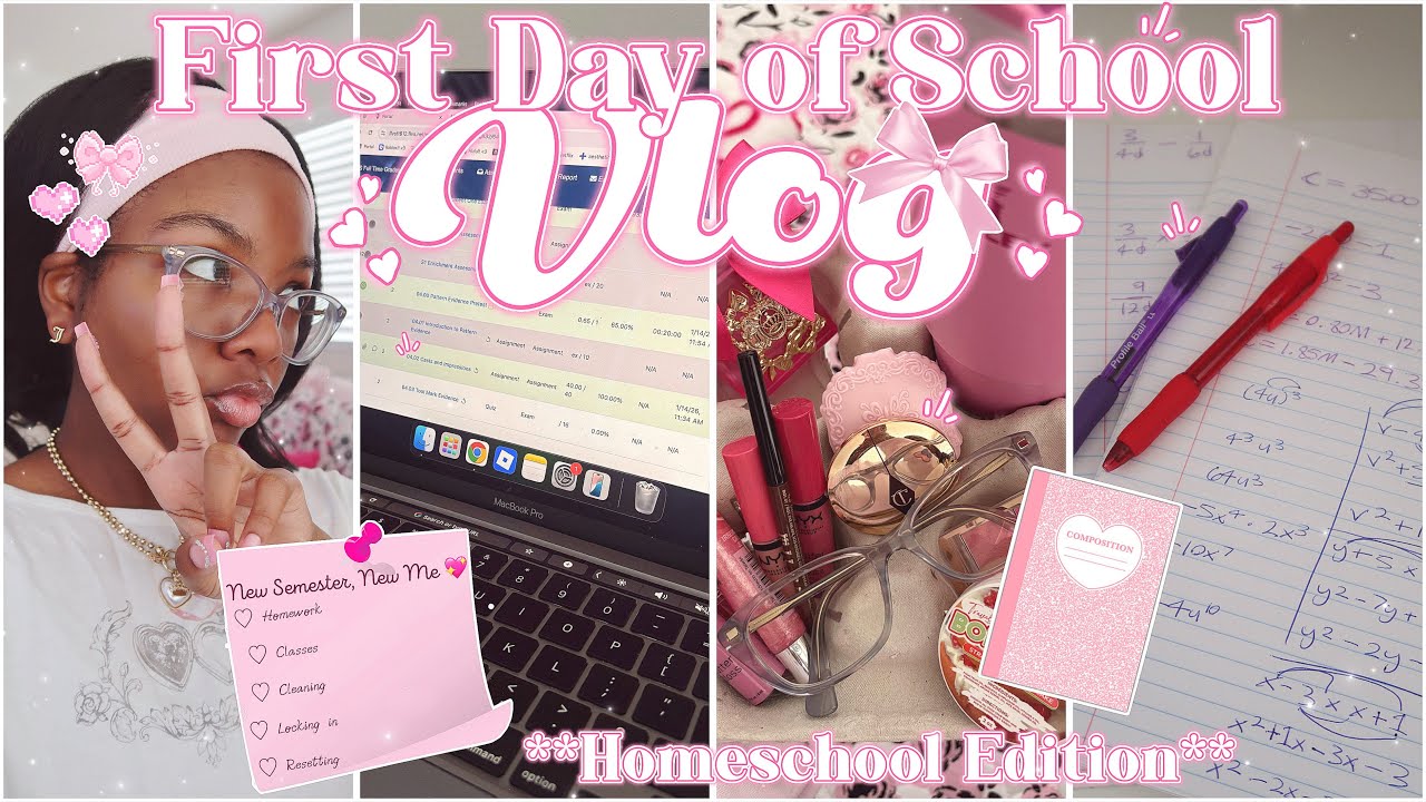 Первый день онлайн-обучения (видеоблог) 🤍 🎀 | Весенний семестр, домашние задания, занятия в Zoom ...