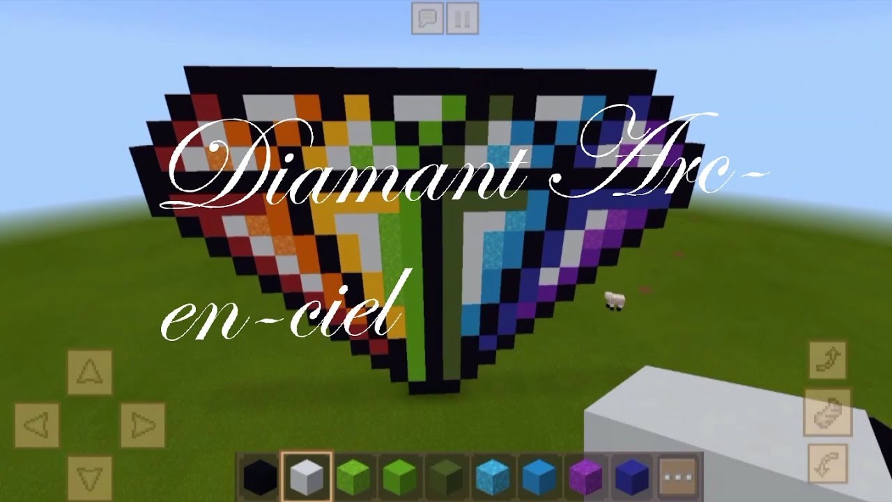 Pixel Art Diamant arc-en-ciel - YouTube