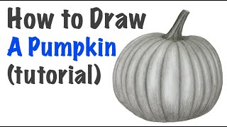 Detailed Sketch of a Pumpkin | full tutorial