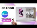 3D Logo In Canva || Basic To Advance || Canva Full Tutorial || 🎨
