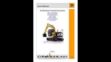 JCB JS200, JS210, JS220, JS230, JS370 | 9813/5550-01 Service manual