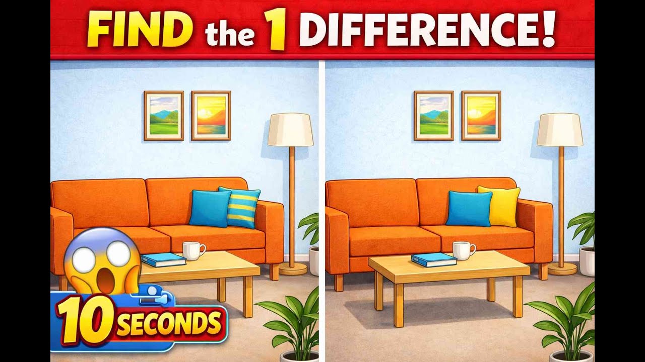 Find the 1 Difference 👀 | 10 Second Challenge!