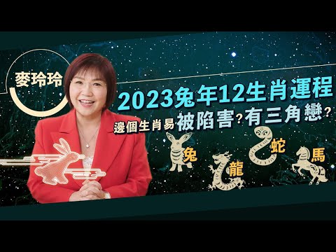 【麥玲玲2023兔年運程】12生肖運勢（一）：兔、龍、蛇、馬！肖兔犯太歲需要做一件事！肖馬易有三角關係！呢個生肖易被人陷害？