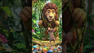The Lion and the Mouse | Short Moral Story | English Cartoon Story #cartoon #animation #shorts
