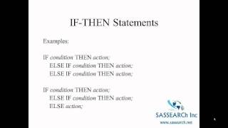 Celebrity How to use SAS - Lesson 13 - IF Then and Missing Value Codes Profile
