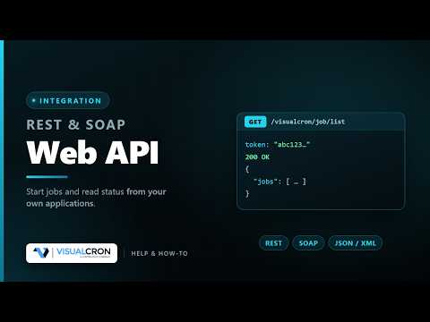 VisualCron: How to Access WebAPI
