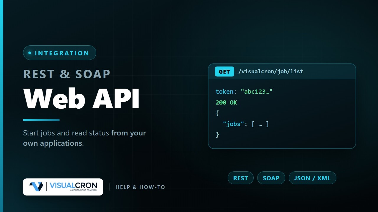 VisualCron: How to Access WebAPI - YouTube