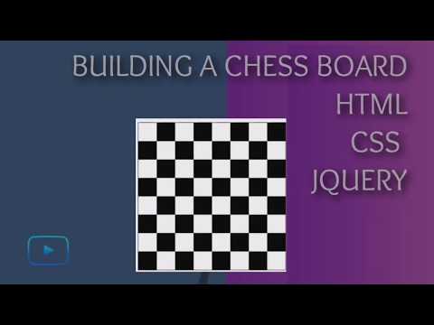 How To Build A Chess Board Using HTML, CSS & JQUERY CH.1