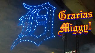 Gracias Miggy Comerica Park Drone Show Honoring Miguel Cabrera