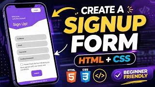 Famous Create a Signup Form 💻 | HTML CSS Tutorial for Beginners Profile