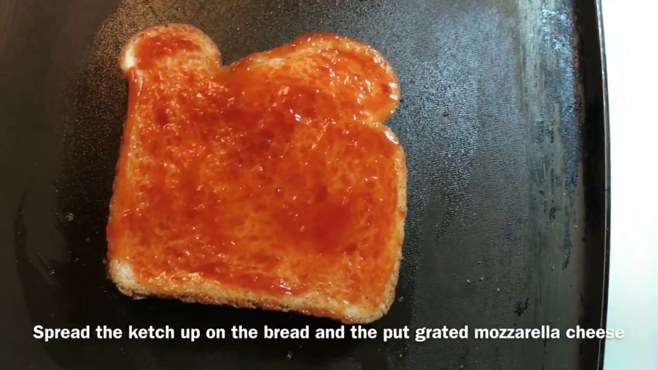Pizza bread with ketchup/quick pizza bread YouTube