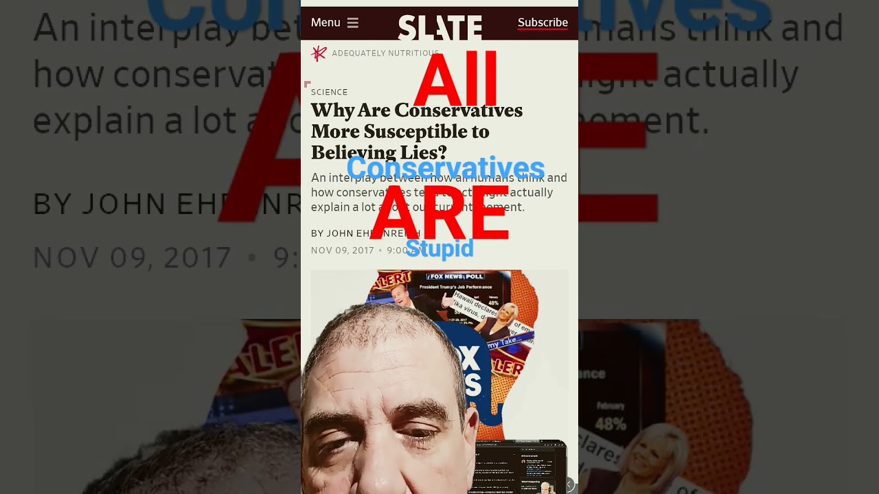 All Conservatives Are Stupid AF
