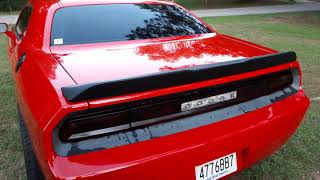 New rear spoiler and super 10 series flowmasters  for the challenger. Dodge Challenger Rear Spoiler