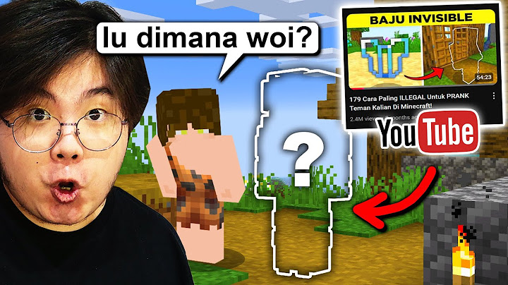 Gw Ikutin Tutorial Youtube "CARA PRANK TEMAN KALIAN DI MINECRAFT"