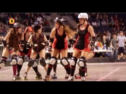 worm Ontvangende machine Bakkerij Rollerderby, een full-contact sport, alleen voor vrouwen - YouTube