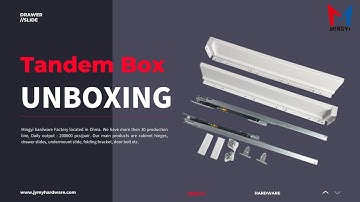 Tandem box drawer slides unboxing | Furniture hardware | China factory