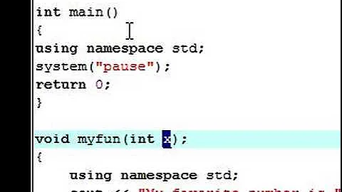 C++ Tutorial - 8 - User Defined Functions