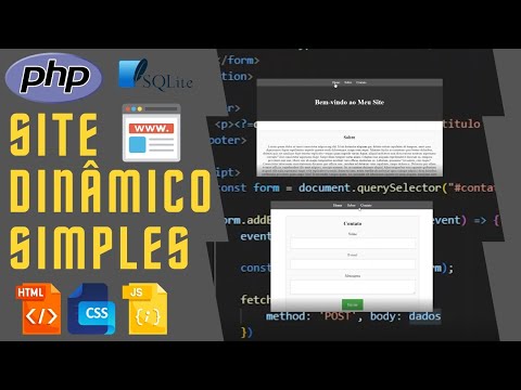 SITE DINÂMICO SIMPLES - PHP SQLITE - HTML CSS JS